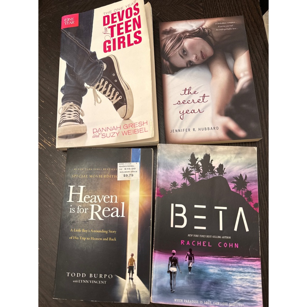 Young Adult Book Lot Heaven is for Real Beta The Secret Year Devos for Teen